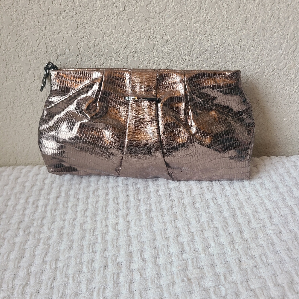 Stella & Dot Metallic Clutch Bag